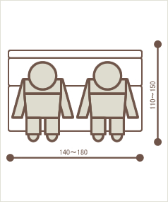 長いす（２人以上）