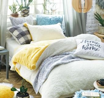 掛ふとんカバー　ベアふわふわ