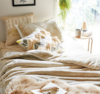 合わせ毛布　ベロアUG暖か